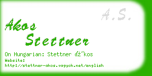 akos stettner business card